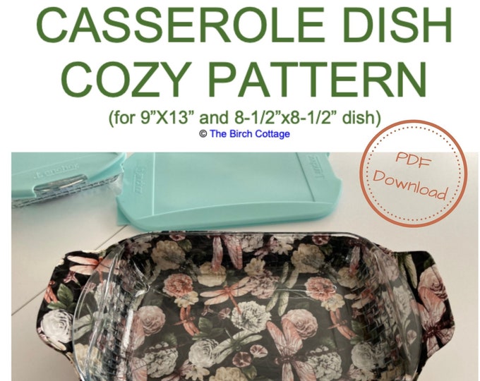 Casserole Dish Cozy Pattern for 9x13 Inch Casserole Dish - Etsy