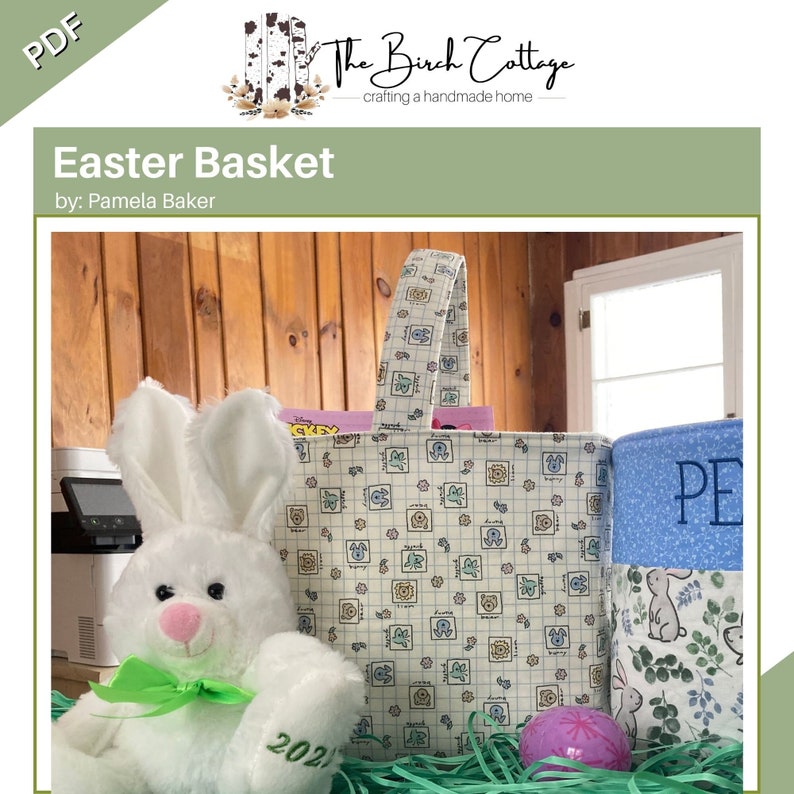 Easter Basket Sewing Pattern in 3 Styles - Etsy