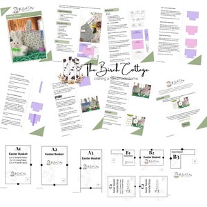 Easter Basket Sewing Pattern in 3 Styles - Etsy