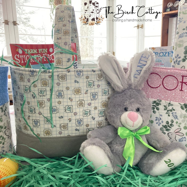 Easter Basket Sewing Pattern in 3 Styles - Etsy