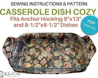 Modello per teglia: adatto per Anchor Hocking 9x13, 8,5x8,5 (modello PDF)