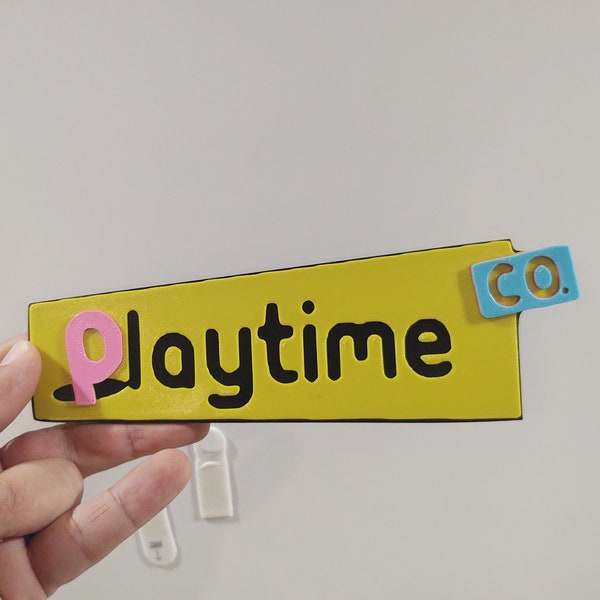 8" Poppy Playtime Co Door Sign Wall Logo