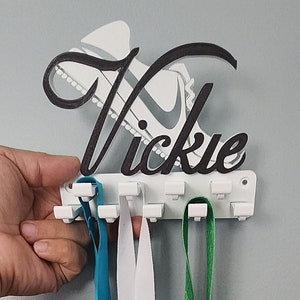 Custom name Running medal hanger holder 5k marathon
