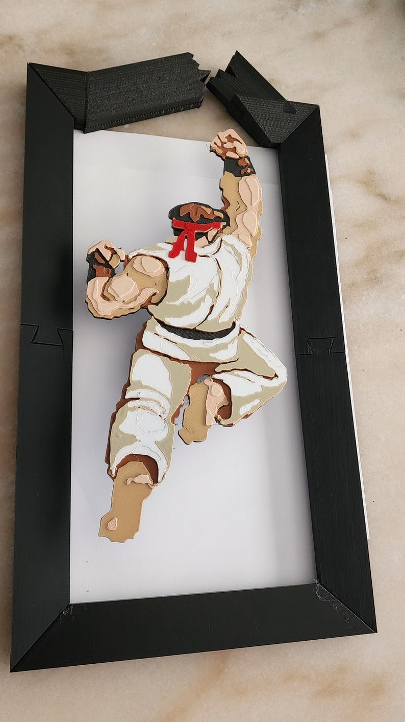 Ryu Dragon Punch 3D 16-bit Pixel Art - Broken Frame Street Fighter ...