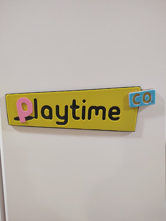 8 Poppy Playtime Co Door Sign Wall Logo -  Israel