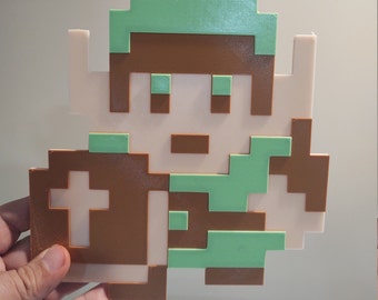 Project: 8-bit Link  Link pixel art, Legend of zelda, Pixel art