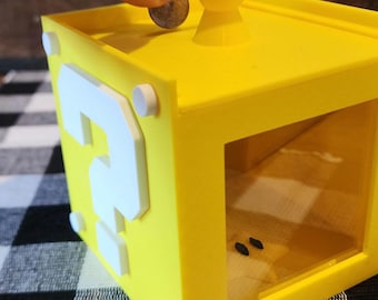 Question Block Bank -Window Makes Coins magically disappear - Optical Illusion Mario Star