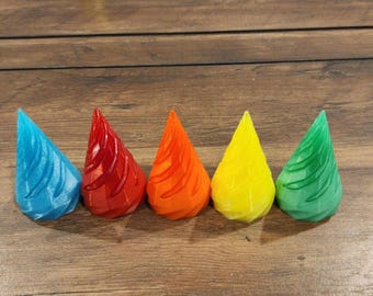 Pass through cone screw Viral Tiktok fidget 3d printed impossible helix
