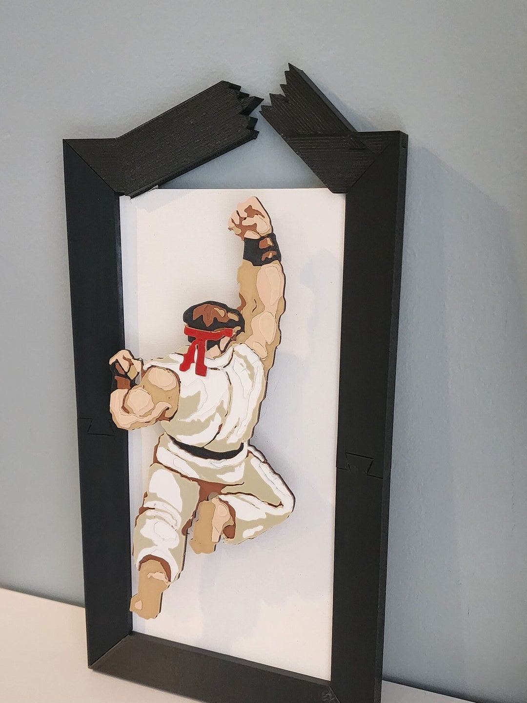 Ryu Dragon Punch 3D 16-bit Pixel Art - Broken Frame Street Fighter ...