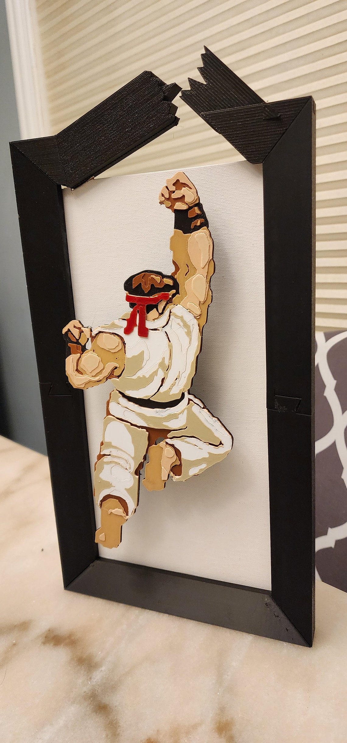 Ryu Dragon Punch 3D 16-bit Pixel Art - Broken Frame Street Fighter ...