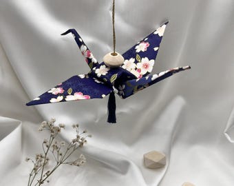 Origami crane suspension, poetic decoration