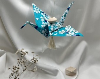 Origami crane suspension, poetic decoration
