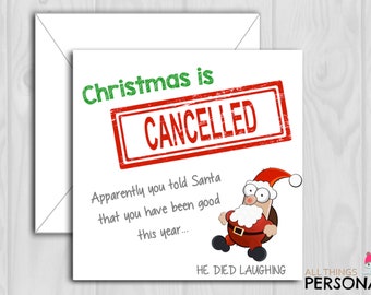 Funny CHRISTMAS CARD cards Family BROTHER SISTER UNCLE AUNT MUM DAD offensive