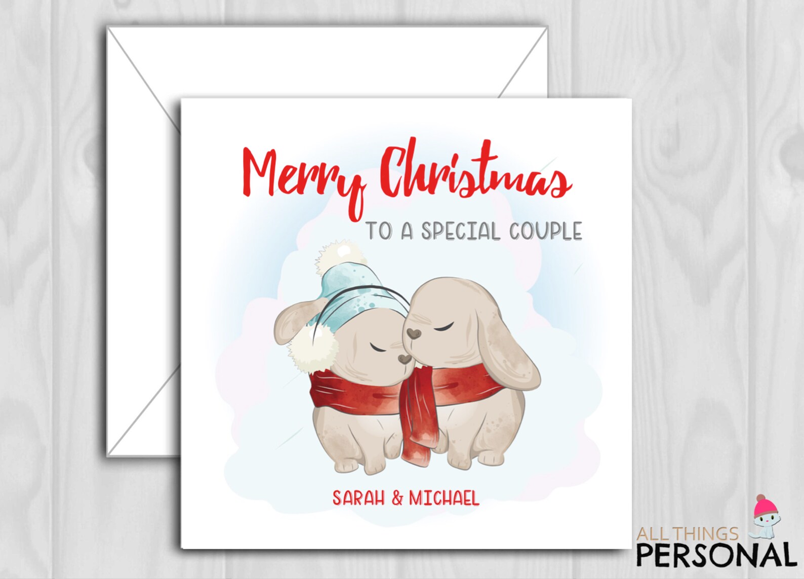 Personalised Christmas Card For Couple Daughter Son In Law Mum | Etsy