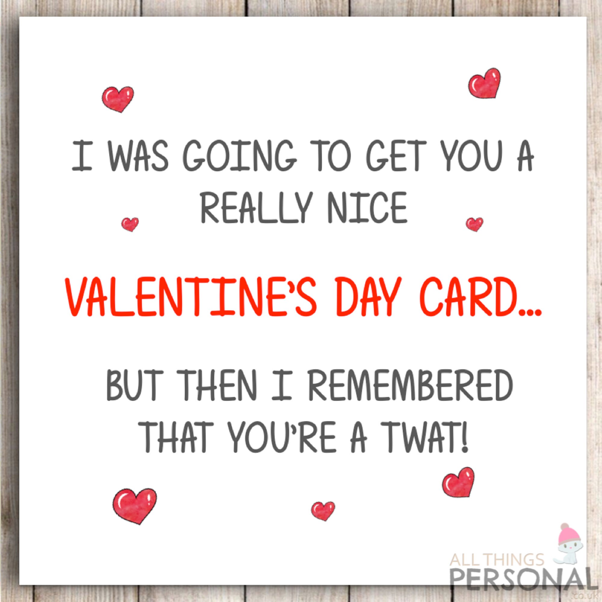 Funny Valentines Day Card For Husband Wife Boyfriend | Etsy