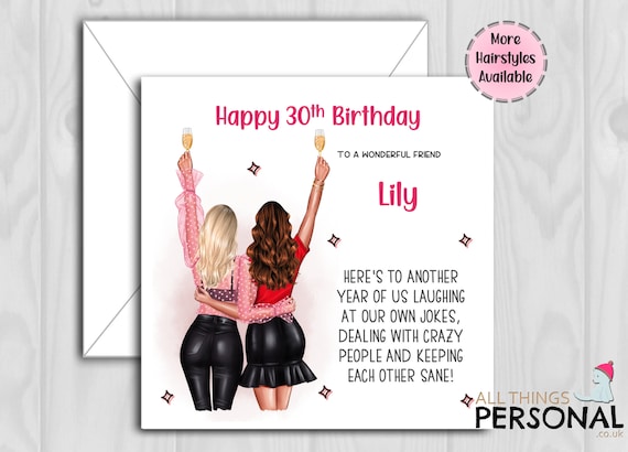Birthday Card For Best Friend Girl