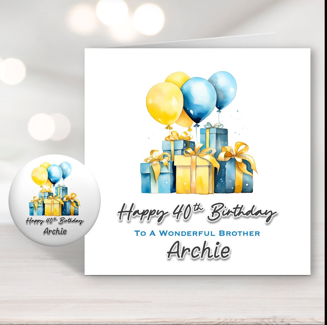 Personalised 40th Birthday Nephew - UK