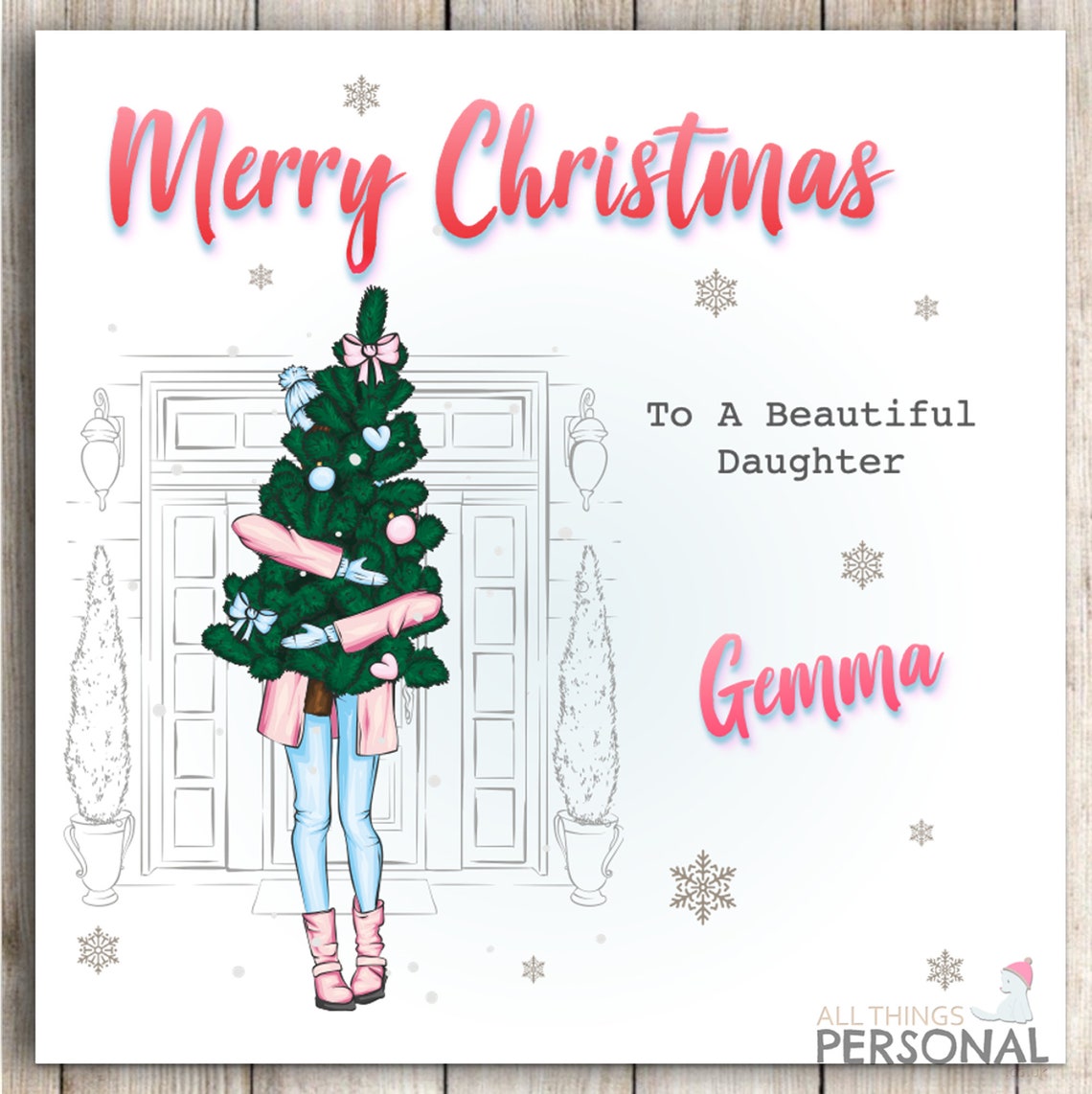 Female Christmas Card for Wife Mum Daughter Granddaughter | Etsy