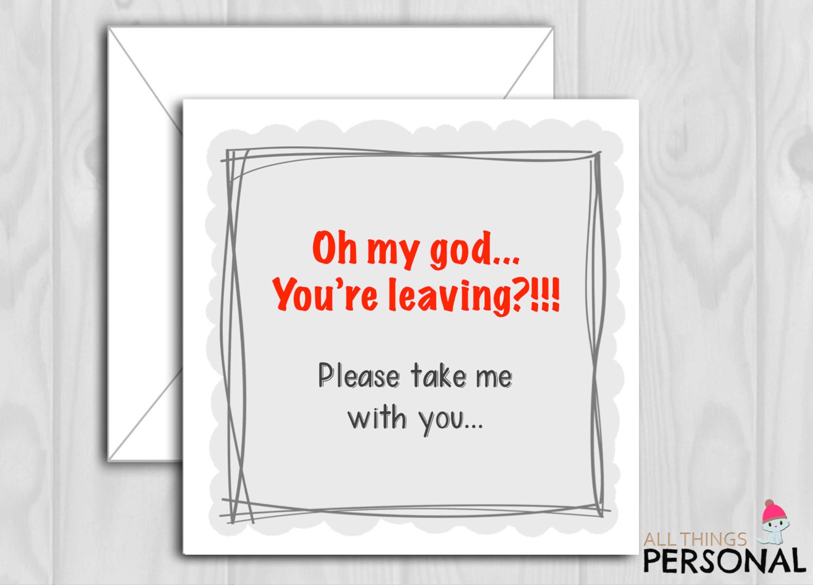 Funny Sorry Your Leaving Card Congratulations on Your New Etsy UK