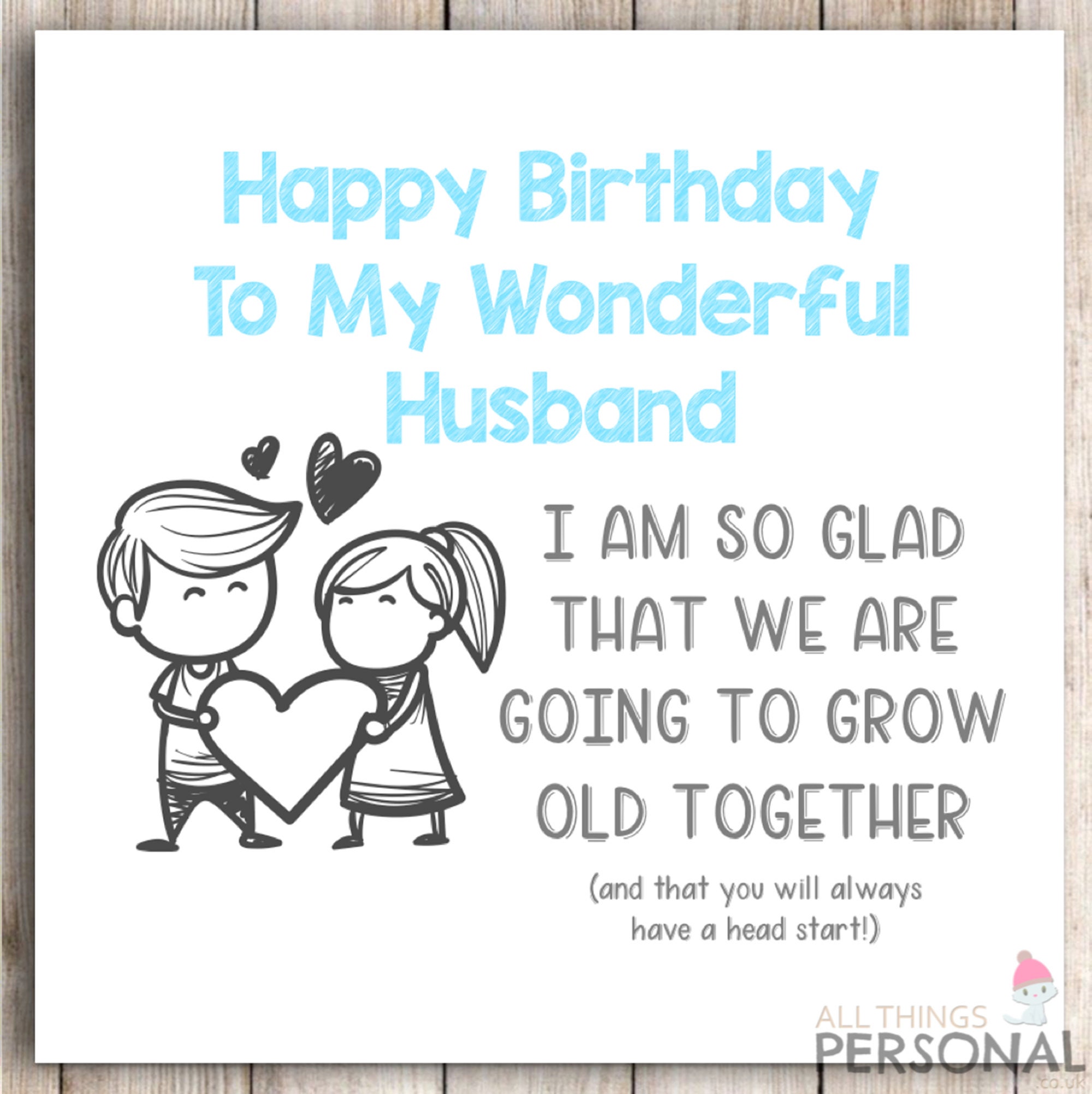 Husband Birthday Greetings Card Funny Comedy Humour Cool Cheeky Novelty Joke 
