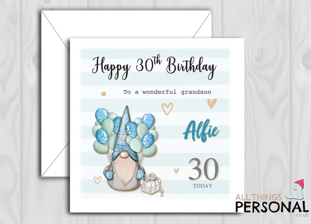 Personalised Birthday Card 18th 21st 30th 40th 50th 60th 70th for Son ...