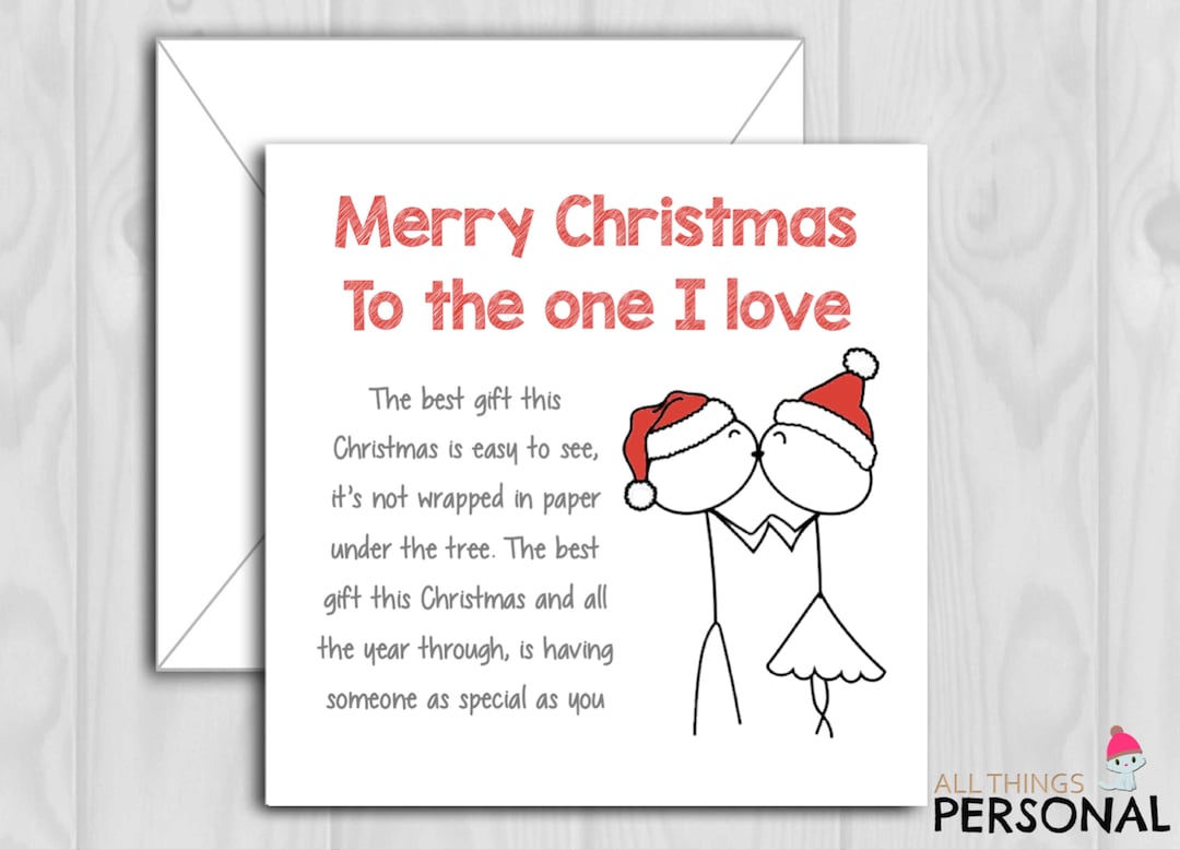 Christmas Card for Husband Wife Boyfriend Girlfriend Parter - Etsy