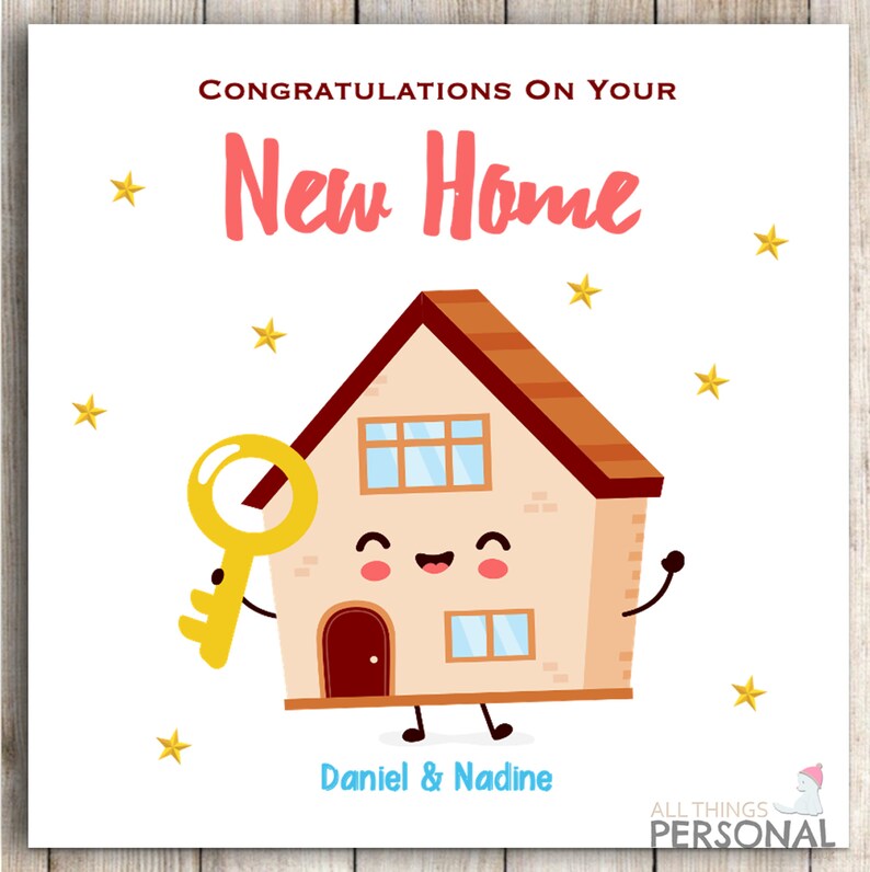 Congratulation on Your New Home Card House Warming Card Etsy