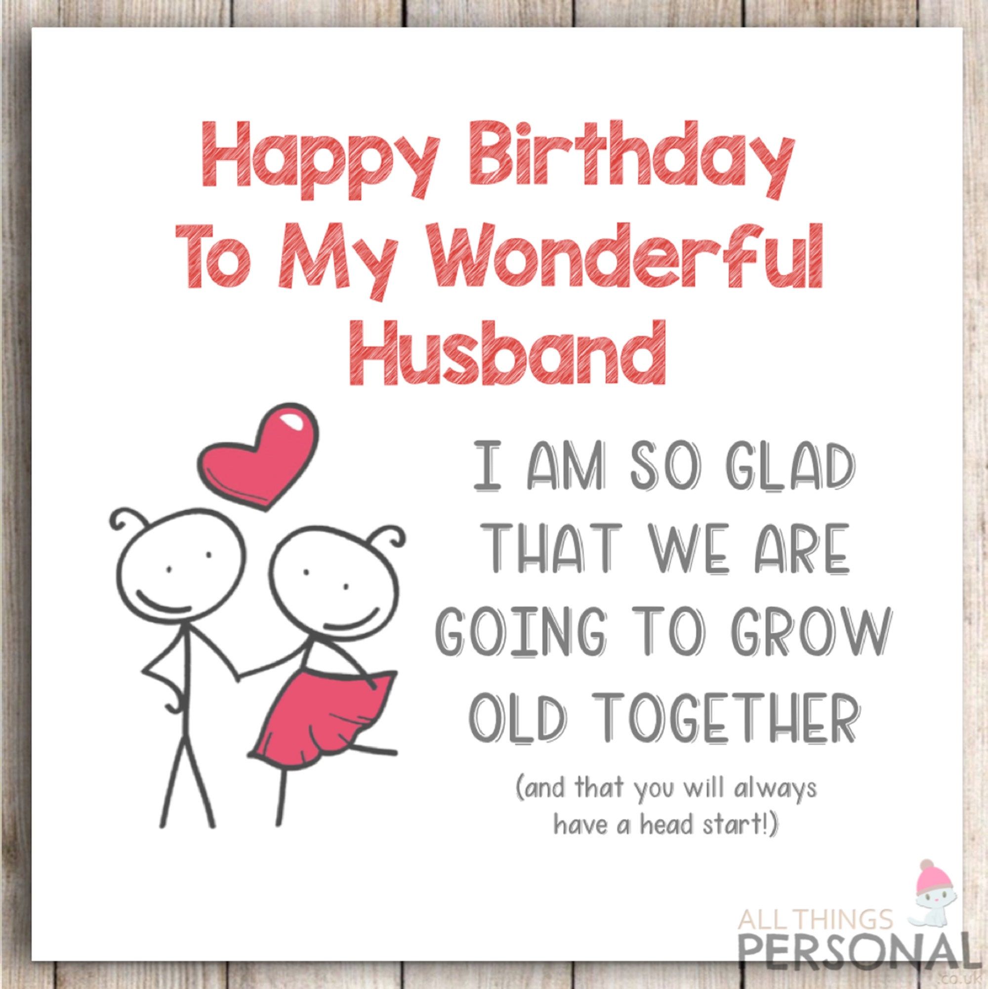 Funny Birthday Card for Husband Cheeky Joke Birthday Card - Etsy UK