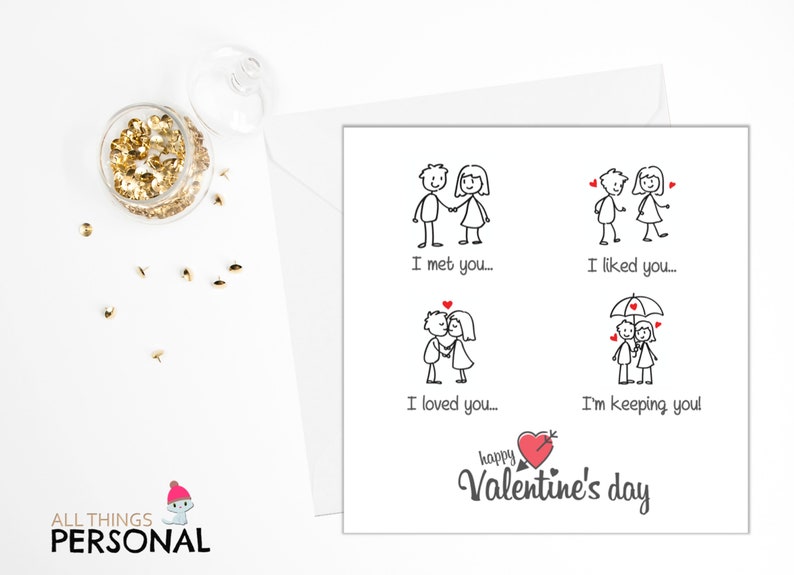 Valentine's Day Card for Husband Wife Boyfriend Girlfriend Parter Love ...