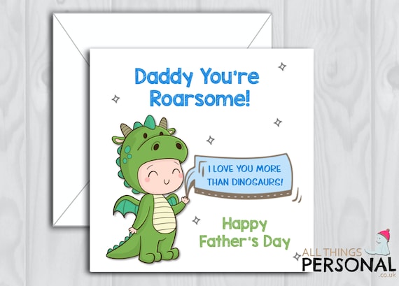 Daddy You're Roarsome Card