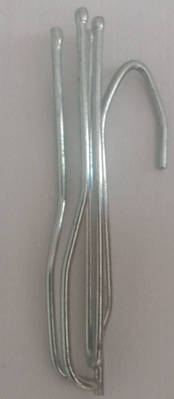 10 X Metal Curtain Hooks Pin Pinch Pleat Drapery Hanging Etsy
