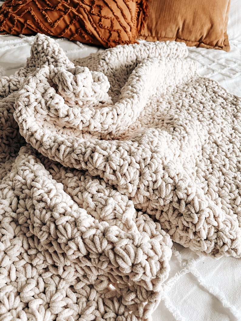 Super Chunky Crochet Blanket Pattern Instant PDF Download Etsy Canada