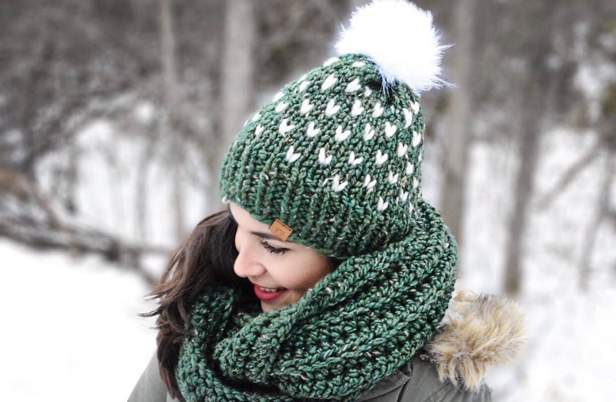 Ensemble Bonnet écharpe Gants CheChury - Tricoté Hiver Avec écran Tactile - 3 Pièces Pour Femme