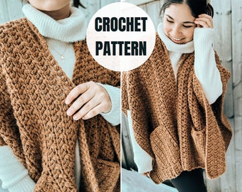 Golden Hour Cape | Crochet Garment Pattern | Crochet Poncho Pattern | Beginner-Friendly Crochet Cape Pattern