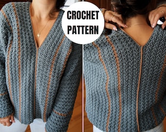 Springtide Crochet Sweater | Digital Download | Sizes XS to 5XL | Crochet Sweater Pattern | Instant Download