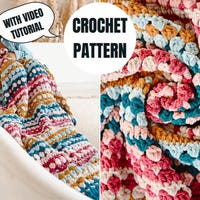 Crochet Easy Beginner Cable Blanket Tutorial With Written Pattern ...