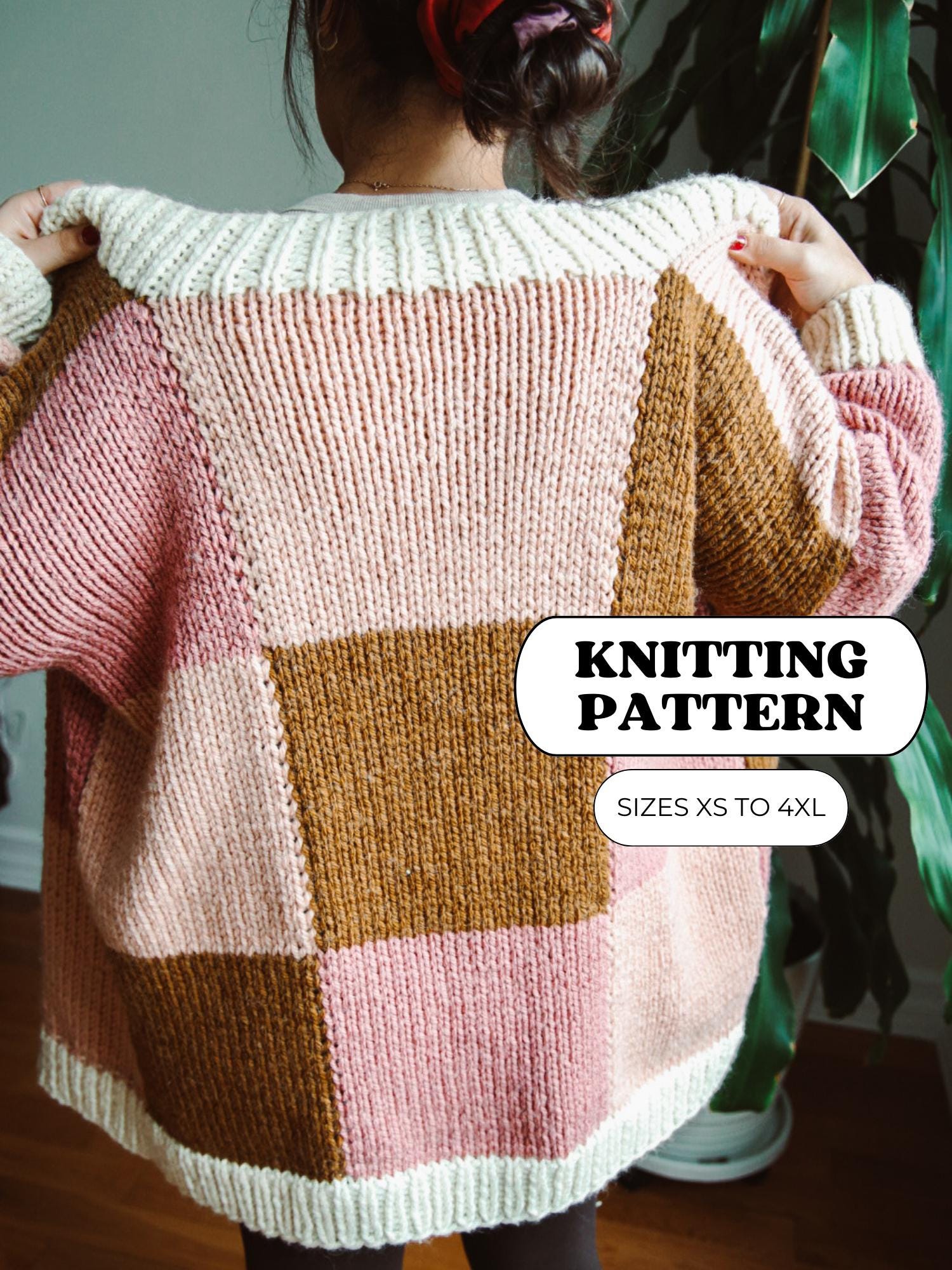 Knit Patchwork Sweater Patterns - Etsy