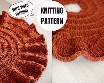 Christmas Tree Skirt Pattern | Knitting Pattern | Instant Download | Knit Xmas Tree Skirt Pattern