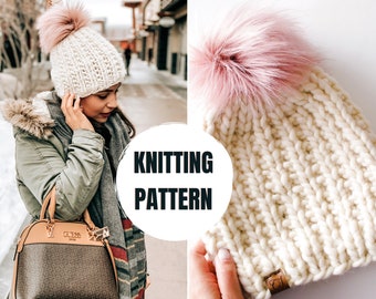 Knitting Beanie || PDF Instant Download || The Wool Beanie || We Are Knitters || Beginner friendly