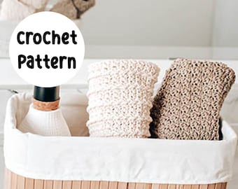 Crochet Dish/Hand Towels, PDF Pattern ONLY, Beginner Friendly Pattern with Crochet Diagram Included