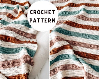 Blanket Crochet Pattern || Instant download || Beginner-Friendly Throw Pattern || Easy to print PDF || Isabella Blanket