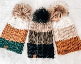 Patrón de gorro de punto / Gorro Snuggle Me / El gorro de lana / Malabrigo Rasta / Patrón de tejido para principiantes / Cómo tejer un gorro