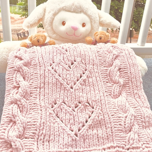 Hand Knit Baby Blanket Baby Afghan Etsy Canada