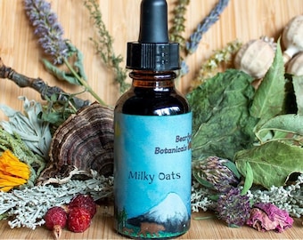 Milky Oats Tincture - Restorative, Nourishing Nervous System and Adrenal Tonic - Fresh Tincture