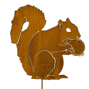 Squirrel Garden Stake | Squirrel Eating An Acorn | Squirrels For The Garden | GP161