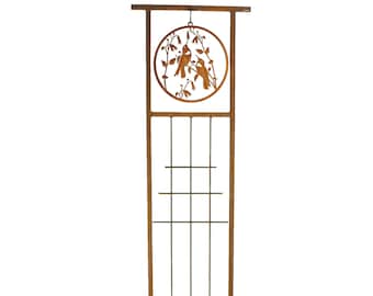 Hummingbird Garden Trellis | Plant & Vines | For Climbing Plants | Hummingbird Art | Hummingbird Gifts | Garden Gifts | Flower Trellis