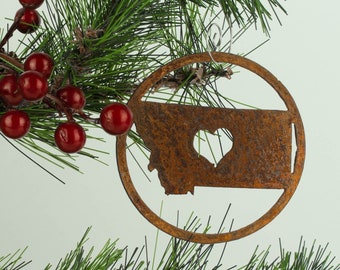 Montana State Ornament | Montana Gift | Christmas Montana Decor For Tree | Free Shipping | O824