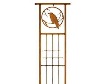 Raven Garden Trellis | Plant & Vines | For Climbing Plants | Crow Art | Hummingbird Gifts | Garden Gifts | Flower Trellis | T705