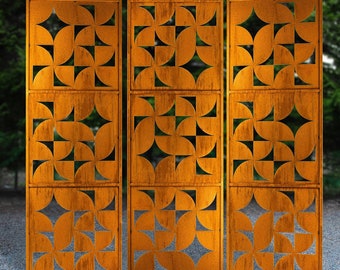 Mid-Century Modern Metal Panels | Outdoor Privacy & Architectural Art PS506