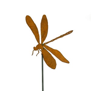 Rusty Dragonfly Garden Stake,  Garden Gifts, Rustic Garden Decor, Garden Accessories | GP209